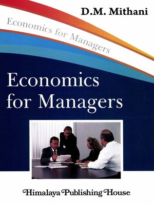 cover image of Economics for Managers
